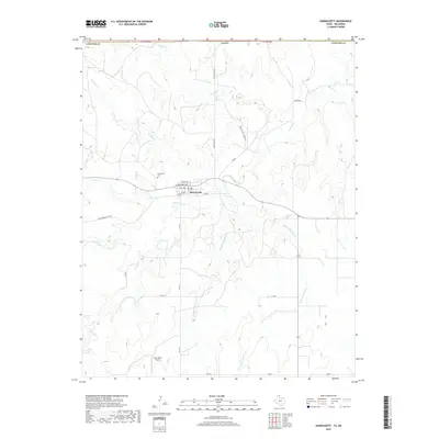 2019 Map of Darrouzett, 2019 Print