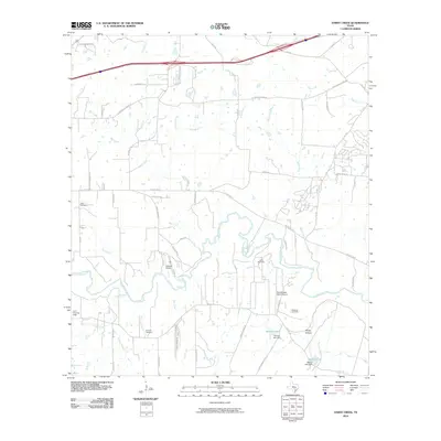 2010 Map of Darst Creek, 2010 Print