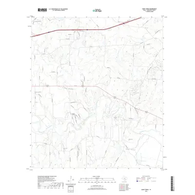 2019 Map of Darst Creek, 2019 Print