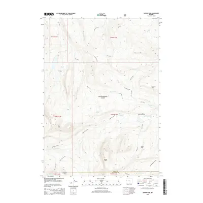 2015 Map of Darwin Peak, 2015 Print