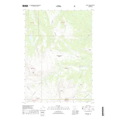 2017 Map of Darwin Peak, 2017 Print
