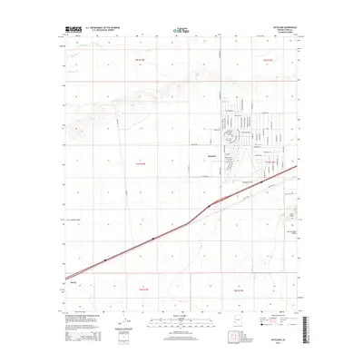 2014 Map of Dateland, 2014 Print
