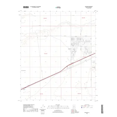 2018 Map of Dateland, 2018 Print