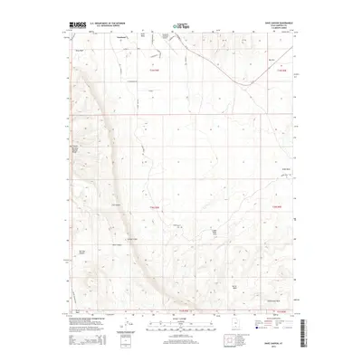 2014 Map of Dave Canyon, 2014 Print