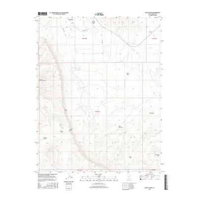 2017 Map of Dave Canyon, 2017 Print
