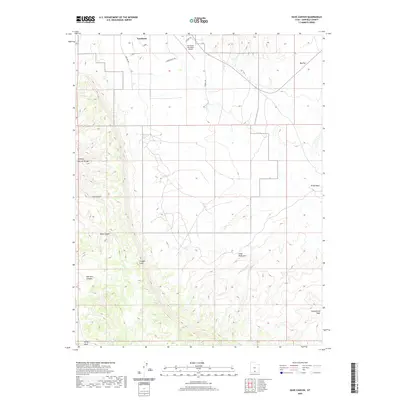 2020 Map of Dave Canyon, 2020 Print