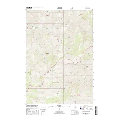 2017 Map of Dave Lewis Peak, 2017 Print