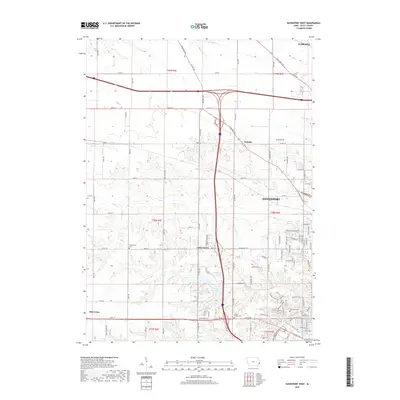 2018 Map of Davenport West, 2018 Print