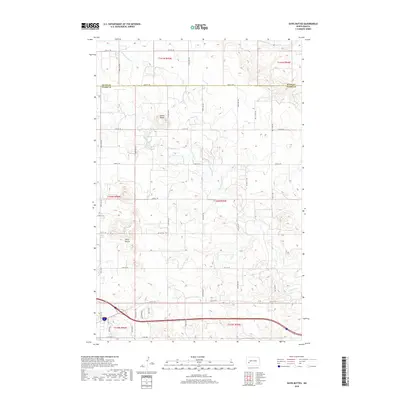 2018 Map of Davis Buttes, 2018 Print