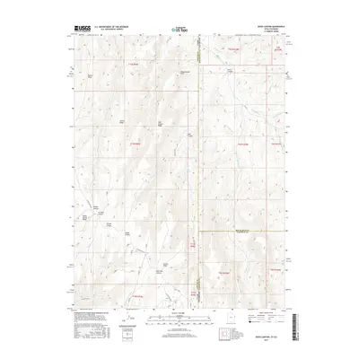 2017 Map of Davis Canyon, 2017 Print