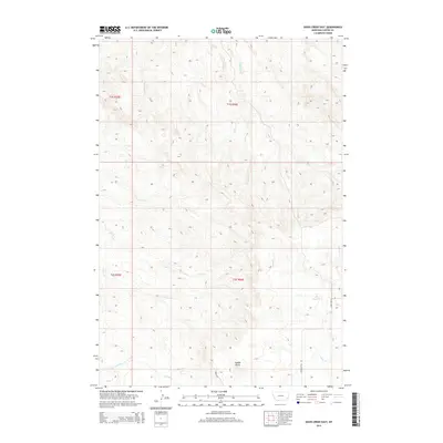 2014 Map of Davis Creek East, 2014 Print