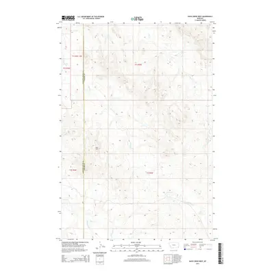 2014 Map of Davis Creek West, 2014 Print