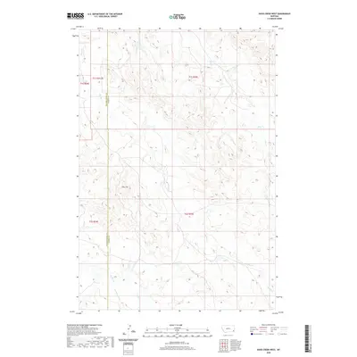 2020 Map of Davis Creek West, 2020 Print