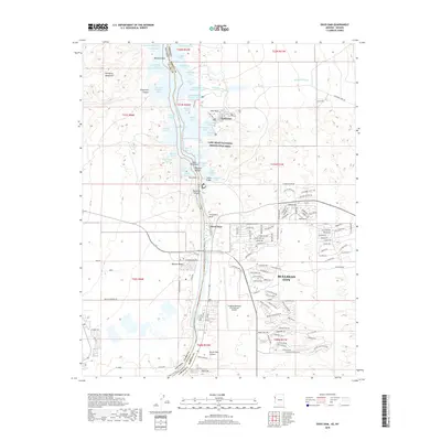 2018 Map of Davis Dam, 2018 Print