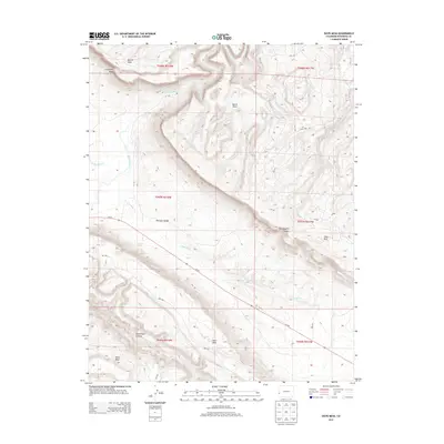 2013 Map of Davis Mesa, 2013 Print