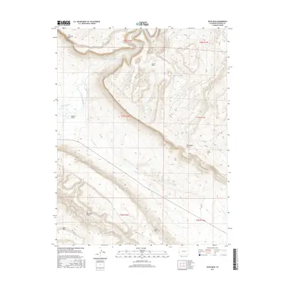 2016 Map of Davis Mesa, 2016 Print