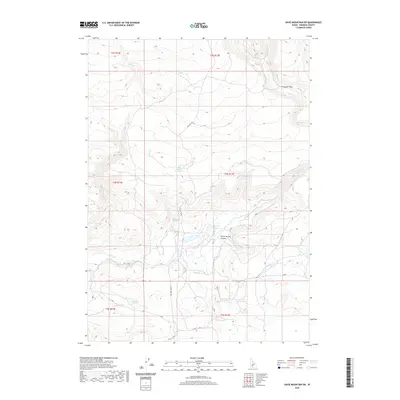 2020 Map of Davis Mountain SW, 2020 Print