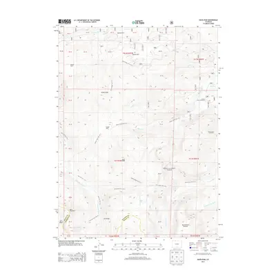 2013 Map of Davis Peak, 2013 Print