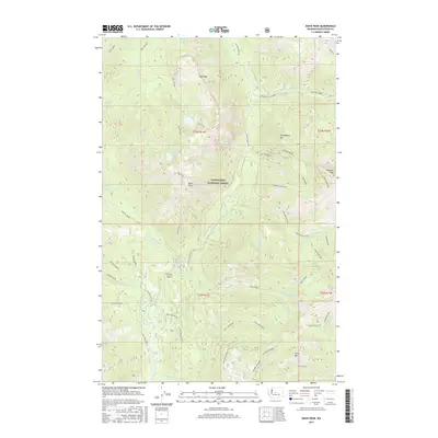 2017 Map of Davis Peak, 2017 Print