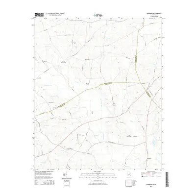 2014 Map of Davisboro SE, 2014 Print