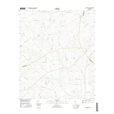 2017 Map of Davisboro SE, 2017 Print