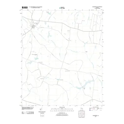 2011 Map of Davisboro, 2011 Print