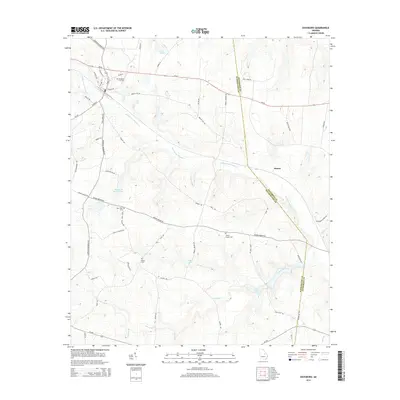 2014 Map of Davisboro, 2014 Print