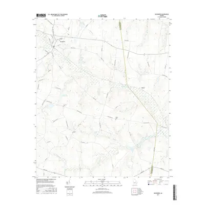 2017 Map of Davisboro, 2017 Print