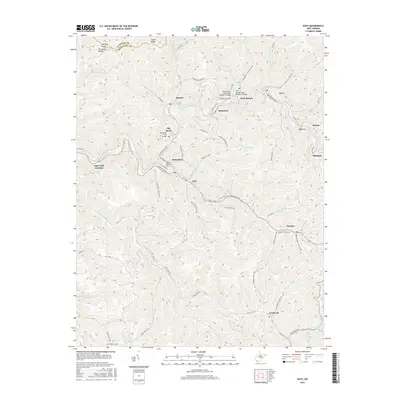 2016 Map of Davy, 2016 Print