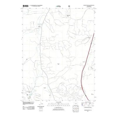2011 Map of Dawson Butte, 2011 Print