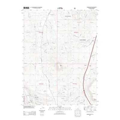 2013 Map of Dawson Butte, 2013 Print