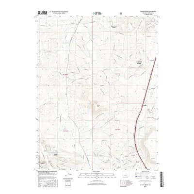 2016 Map of Dawson Butte, 2016 Print