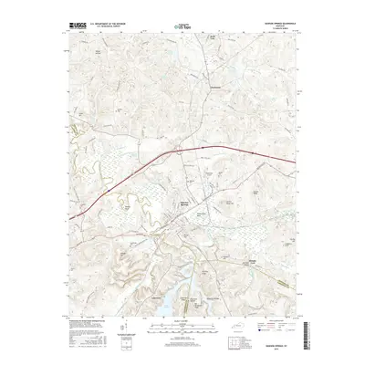 2016 Map of Dawson Springs, 2016 Print