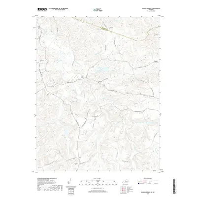 2019 Map of Dawson Springs SE, 2019 Print