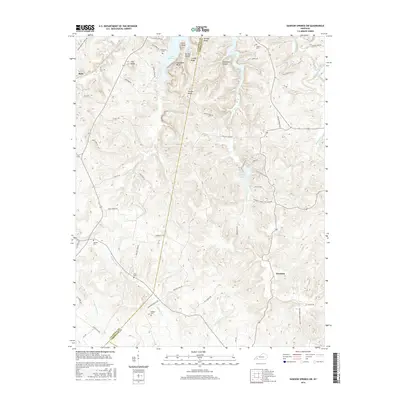 2016 Map of Dawson Springs SW, 2016 Print