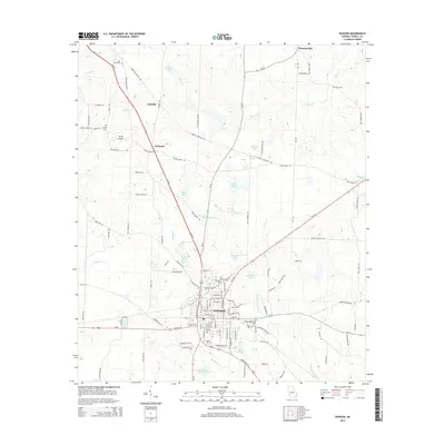 2014 Map of Dawson, 2014 Print
