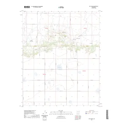 2023 Map of Day Canyon, 2023 Print