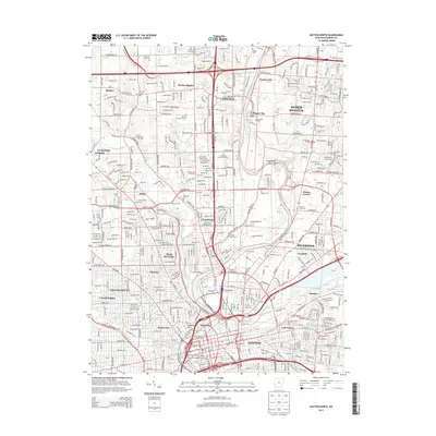 2013 Map of Dayton North, 2013 Print