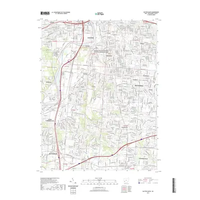 2019 Map of Dayton South, 2019 Print
