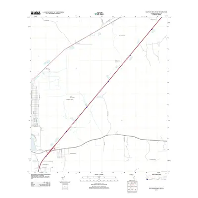 2012 Map of Daytona Beach SW, 2012 Print