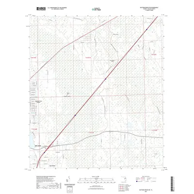 2021 Map of Daytona Beach SW, 2021 Print