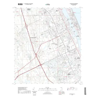 2018 Map of Daytona Beach, 2018 Print
