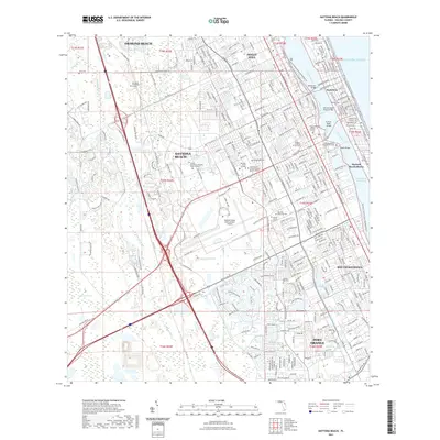 2021 Map of Daytona Beach, 2021 Print