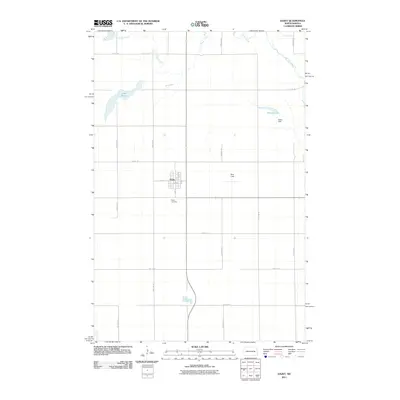 2011 Map of Dazey, 2011 Print