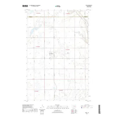 2017 Map of Dazey, 2017 Print