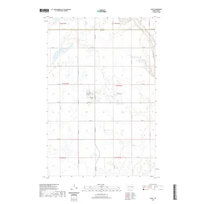 2020 Map of Dazey, 2020 Print