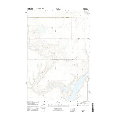 2014 Map of Dazey NE, 2014 Print