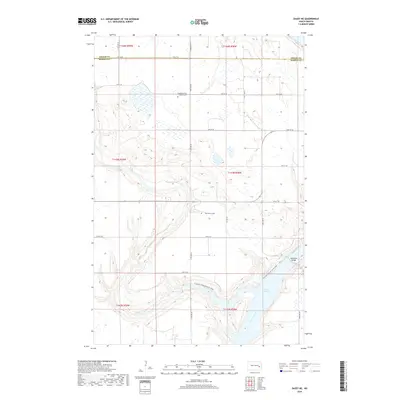 2018 Map of Dazey NE, 2018 Print