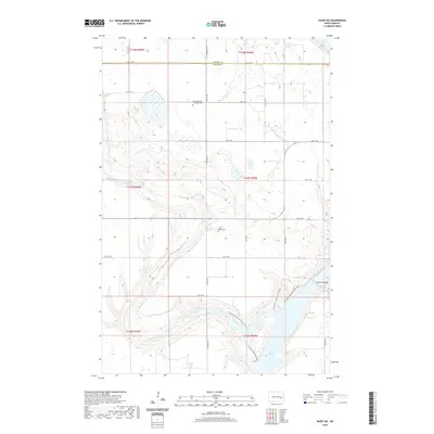 2020 Map of Dazey NE, 2020 Print