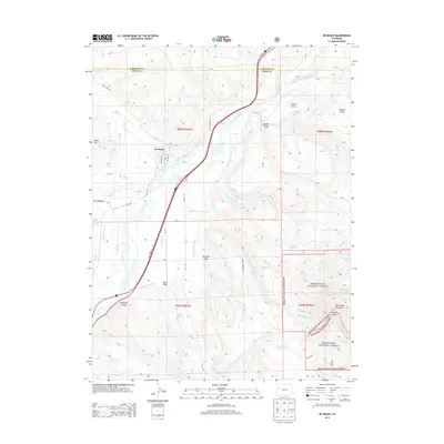 2013 Map of De Beque, 2013 Print
